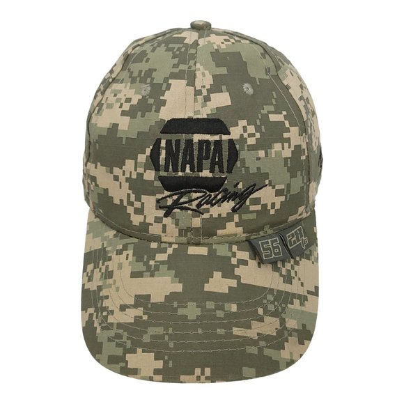 NAPA Racing Camo NASCAR Strapback Cap Hat Martin Truex 56 Ron Capps 28 Intrepid - Picture 1 of 12
